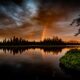 boundary waters sunrise double rainbow bwca tofte gunflint trail ely echo bwcaw minnesota canoe canoeing mn north shore