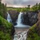 tallest waterfall minnesota grand portage canada border mn north shore hike poplar river falls landscape