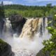 high falls pigeon river grand portage mn minnesota north shore waterfall state park marais tofte beaver bay silver
